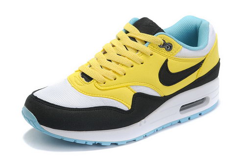 Nike Air Max 1 Womens Black Yellow Blue Promo Code